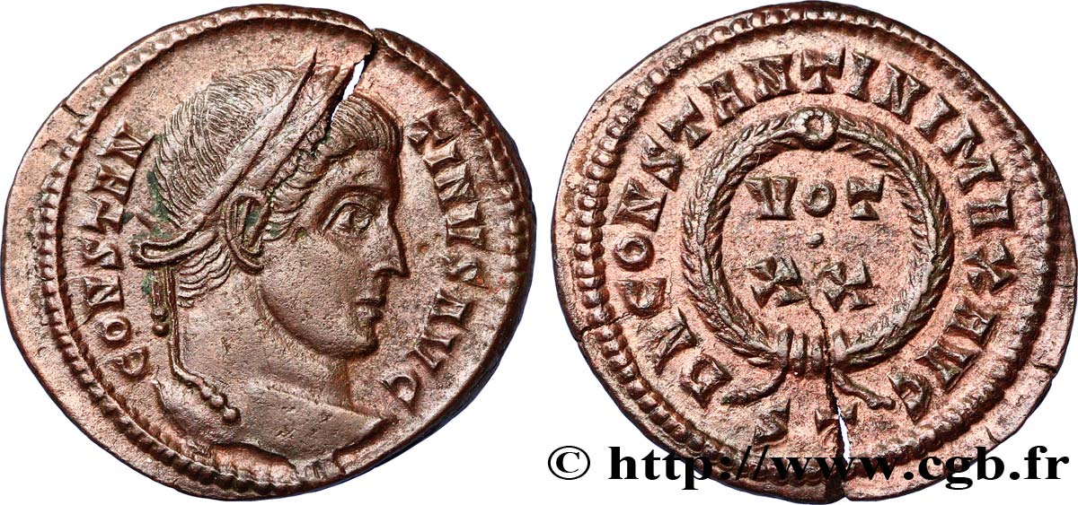 CONSTANTIN Ier LE GRAND Centenionalis ou nummus SUP
