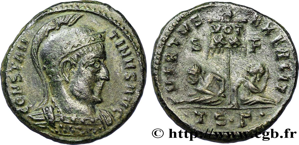 CONSTANTIN Ier LE GRAND Centenionalis ou nummus TTB+