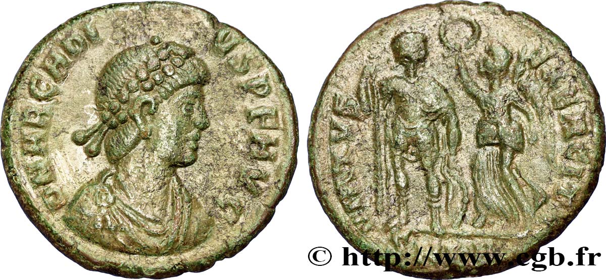 ARCADIUS Nummus, (PB, Æ 3) SUP/TTB