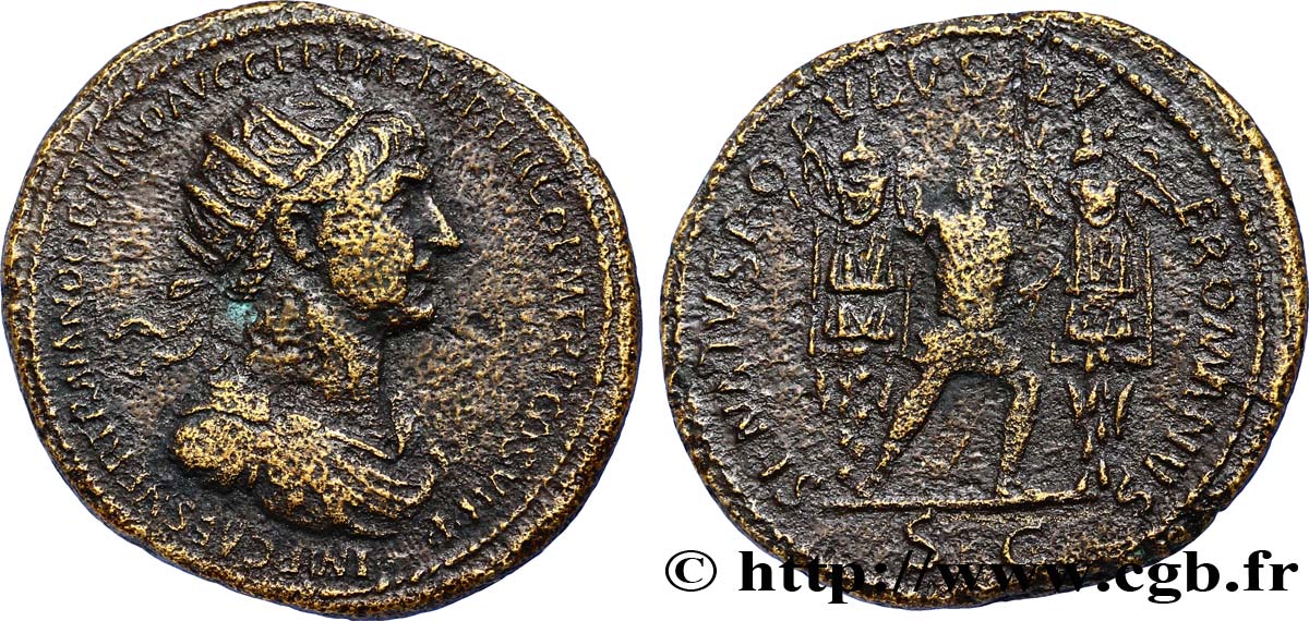 TRAJAN Dupondius TB+