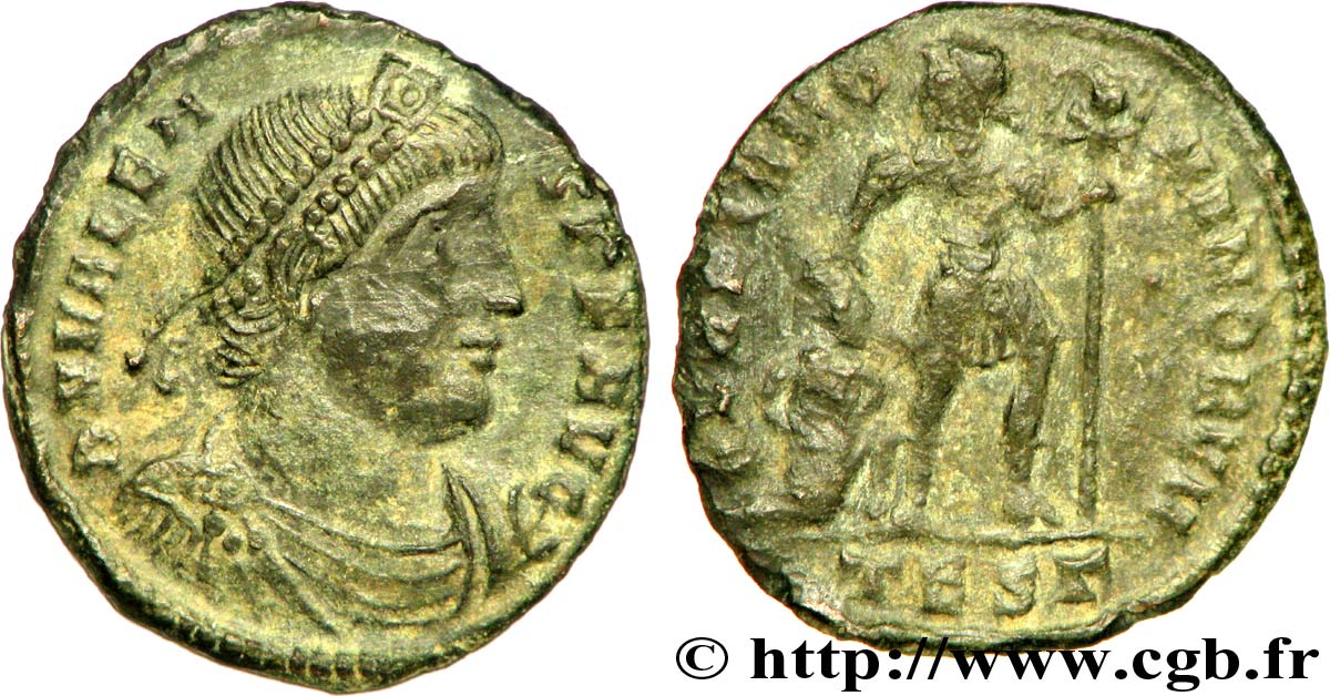 VALENS Nummus, (PB, Æ 3) TTB/TB+