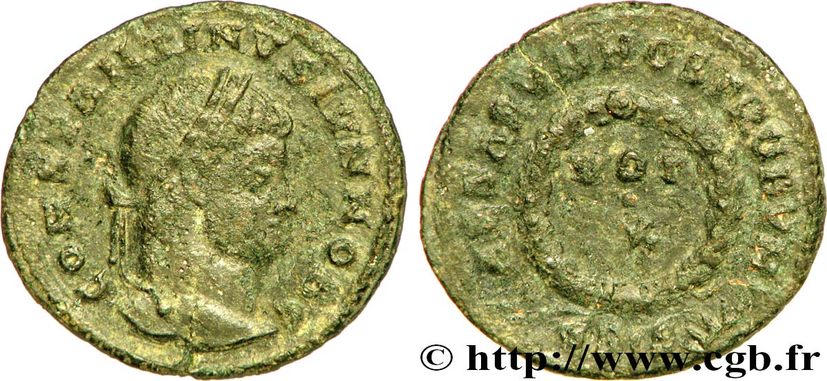 CONSTANTIN II Centenionalis ou nummus TTB