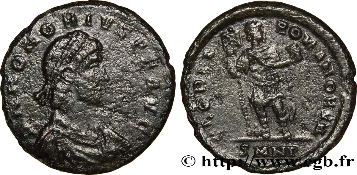 HONORIUS Maiorina pecunia, (MB, Æ 2) TB+