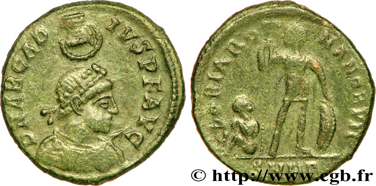 ARCADIUS Maiorina pecunia, (MB, Æ 2) TTB+