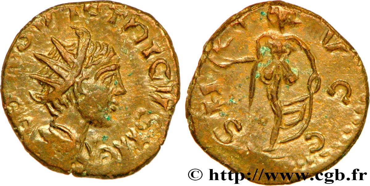 TETRICUS II Antoninien, imitation fVZ