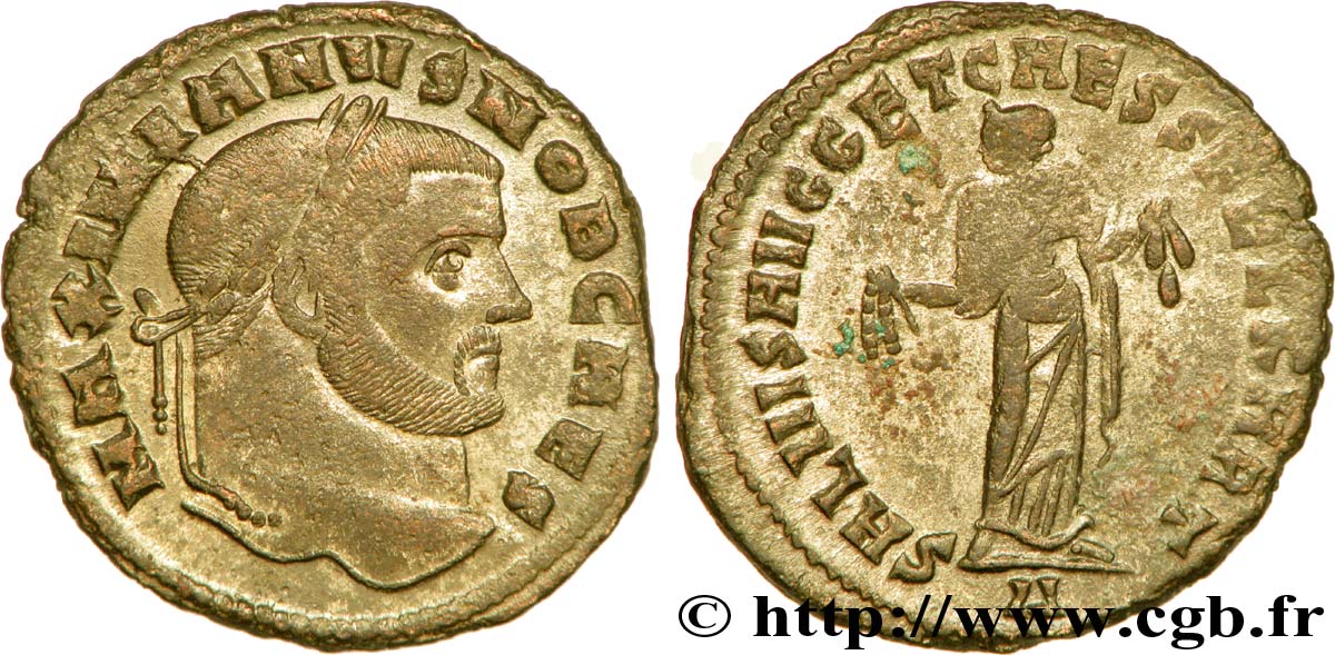 GALÈRE Follis ou nummus SUP
