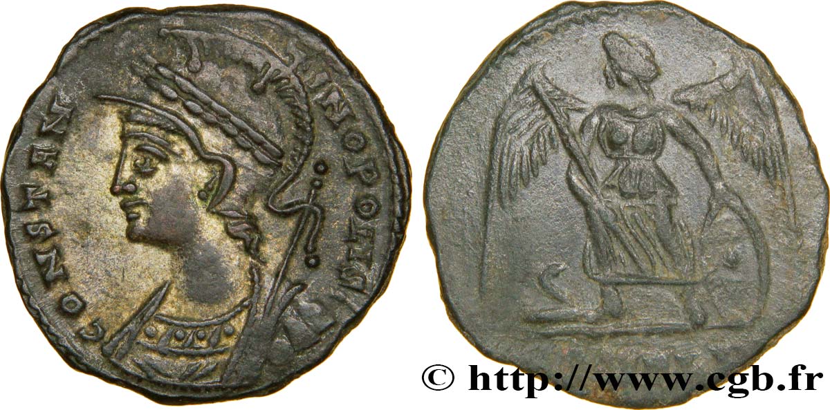 CONSTANTINOPLE Centenionalis ou nummus SPL/SUP
