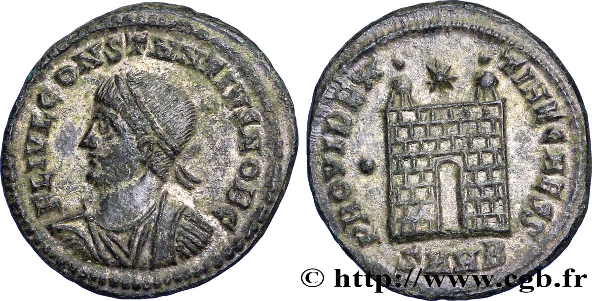 CONSTANTIUS II Centenionalis ou nummus fST