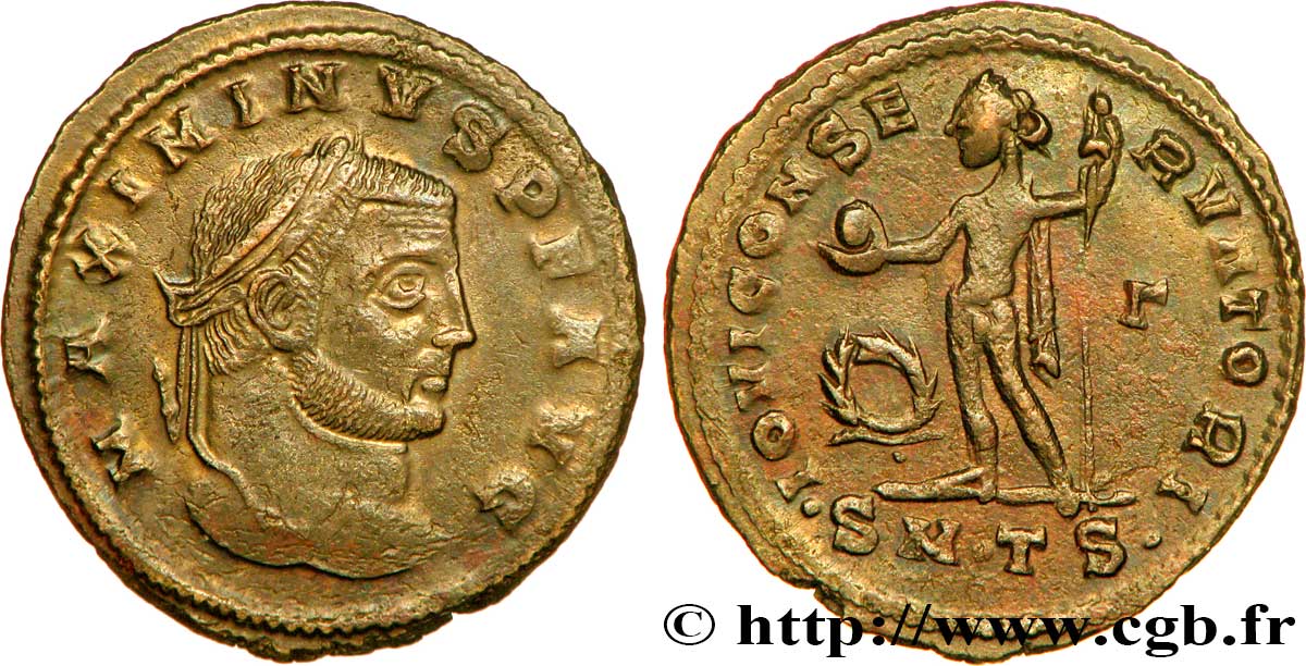 MAXIMIN II DAIA Follis ou nummus SUP/TTB+