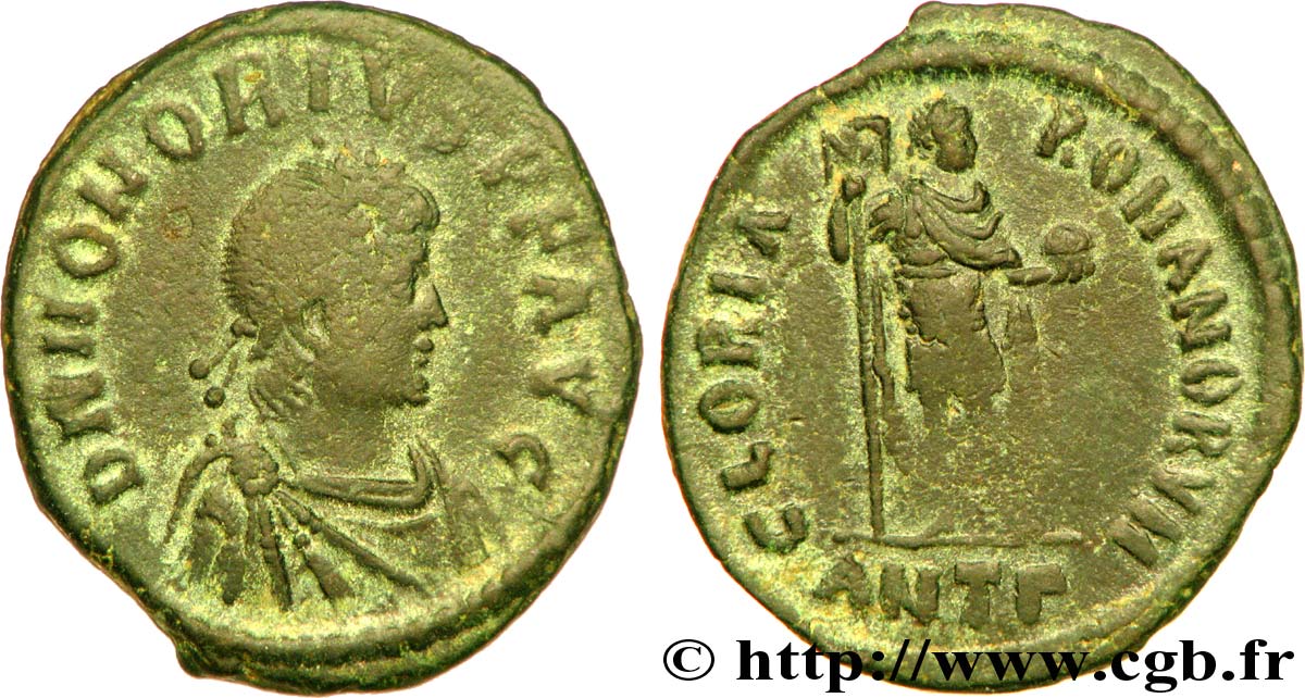 HONORIUS Maiorina pecunia, (MB, Æ 2) TTB