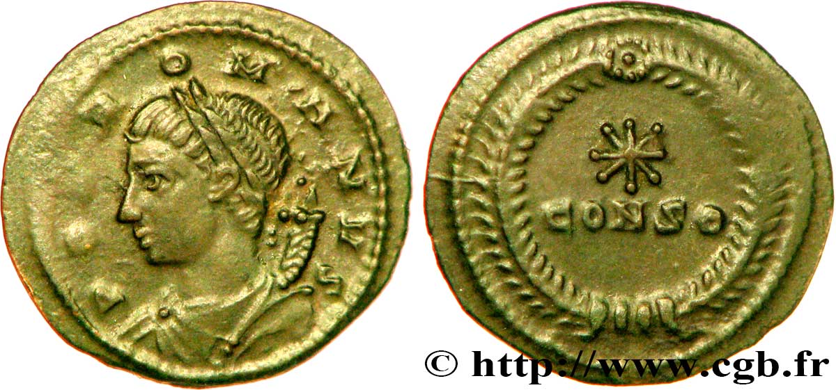 POPULUS ROMANUS Demi-centenionalis ou demi-nummus SUP