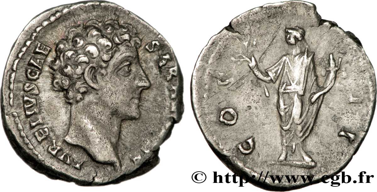 MARC AURÈLE Denier TTB+/TTB