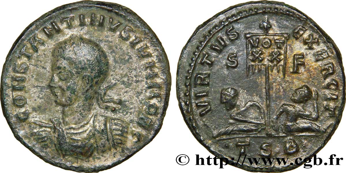 CONSTANTIN II Centenionalis ou nummus SUP