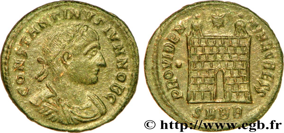 CONSTANTIN II Centenionalis ou nummus SUP