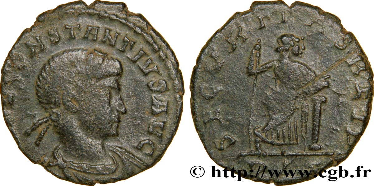 CONSTANCE II Nummus (PB, Æ 4) TTB