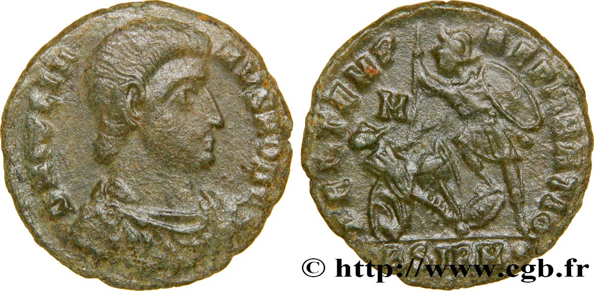 JULIAN II THE PHILOSOPHER Maiorina réduite, (PB, Æ 3) XF