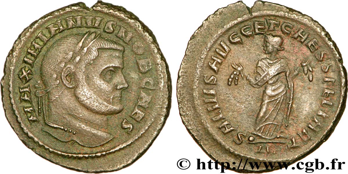 GALÈRE Follis ou nummus TTB