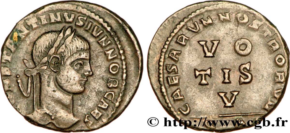 CONSTANTIN II Centenionalis ou nummus TTB