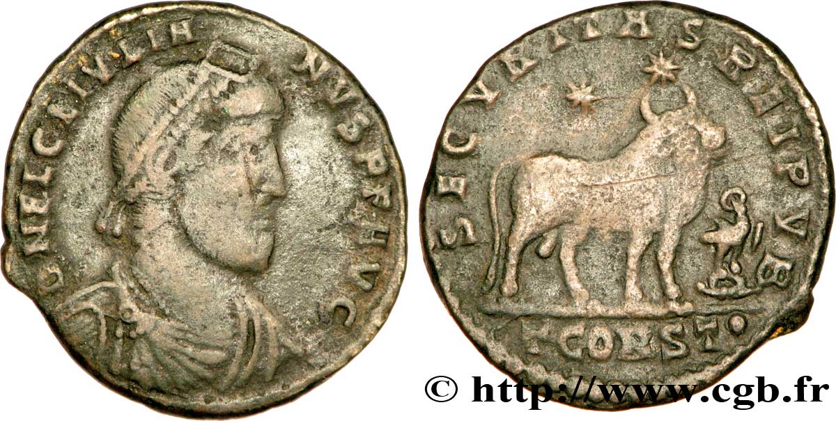 JULIEN II LE PHILOSOPHE Double maiorina, (GB, Æ 1) TB+/TTB+