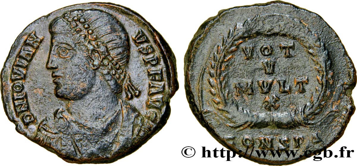 JOVIEN Maiorina ou nummus, (PB, Æ 3) TTB+