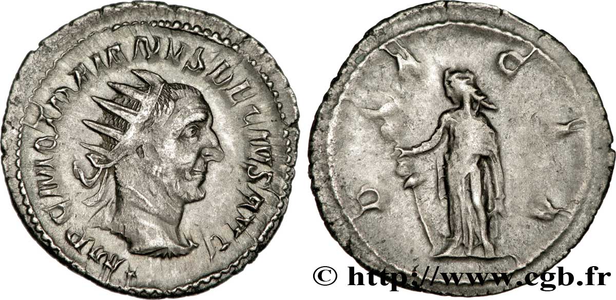 TRAJAN DECIUS Antoninien AU/XF