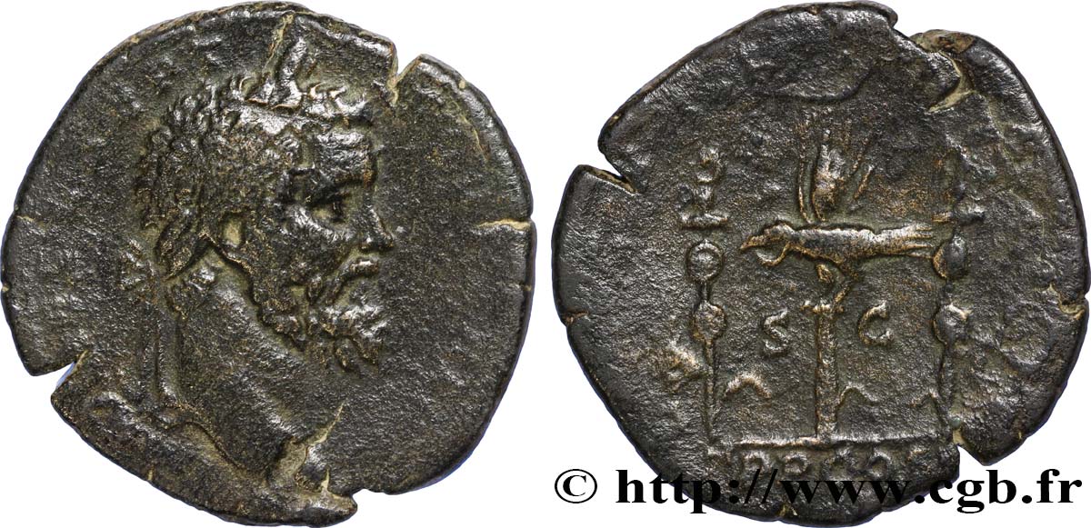 SEPTIME SÉVÈRE Sesterce TB+