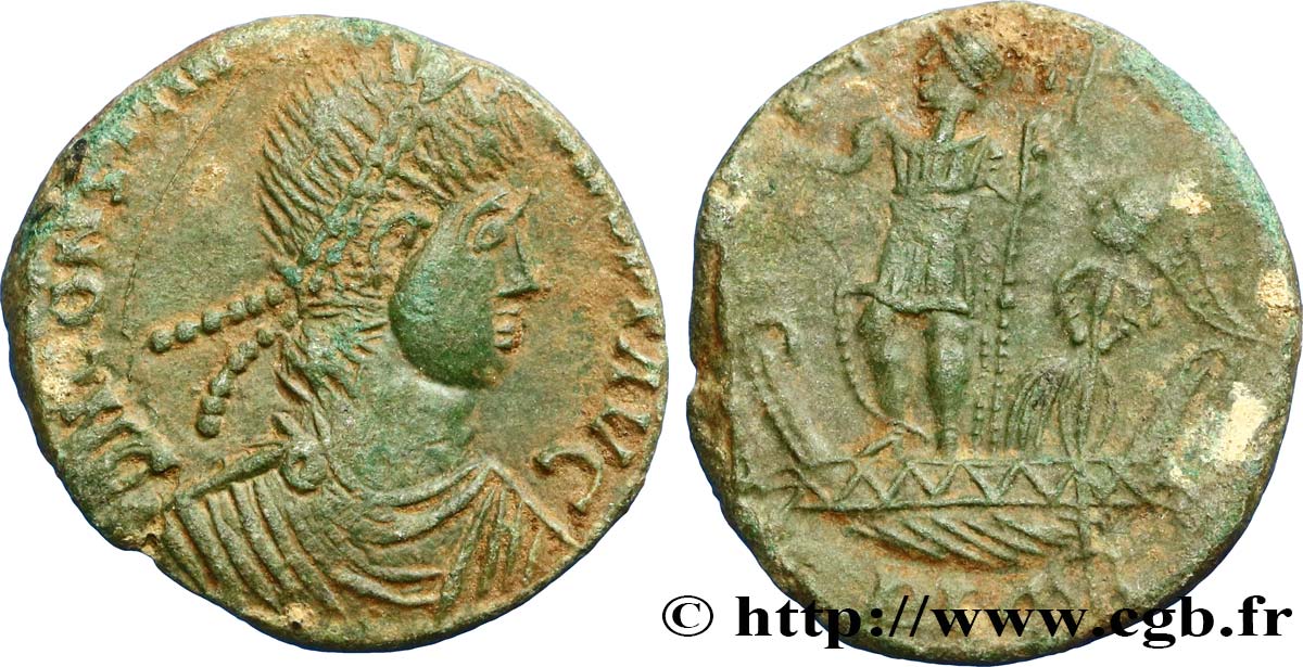 CONSTANTIUS II Maiorina, (MB, Æ 2) AU/VF