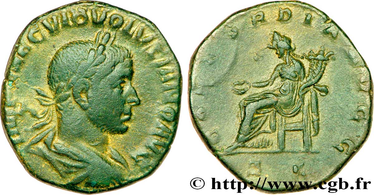 VOLUSIEN Sesterce TTB+