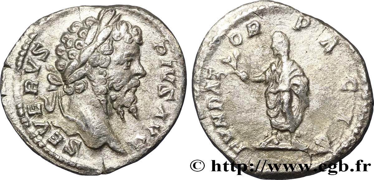 SEPTIME SÉVÈRE Denier TTB+/TTB