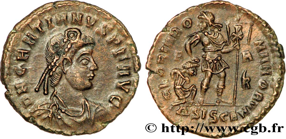 GRATIEN Nummus, (PB, Æ 3) SPL
