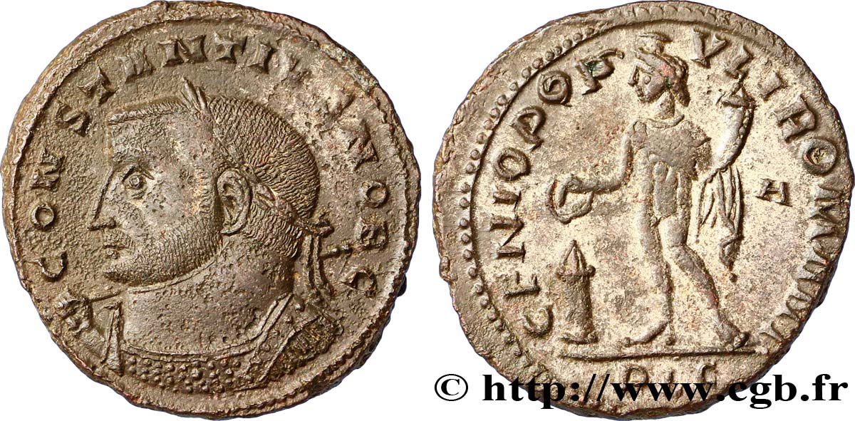 CONSTANCE Ier CHLORE Follis ou nummus SUP