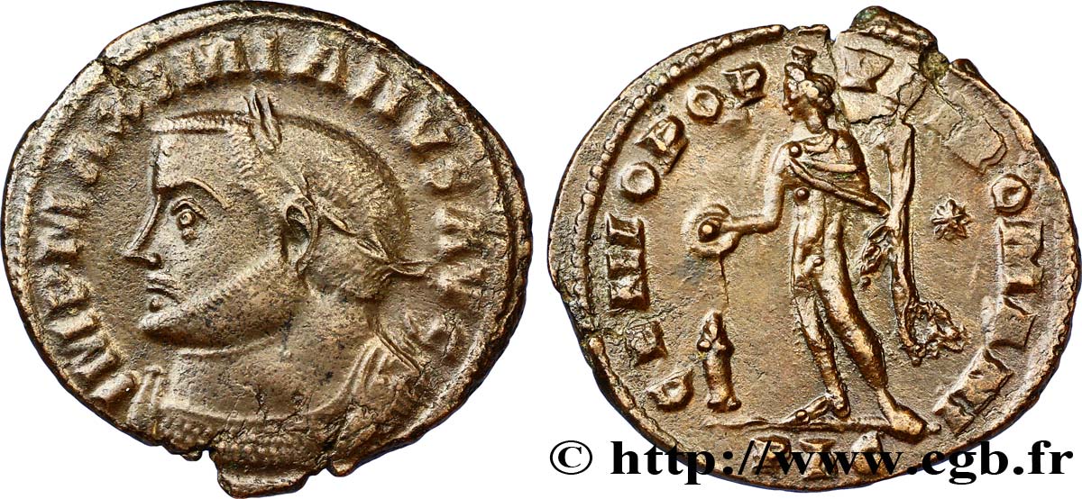 GALÈRE Follis ou nummus TTB+