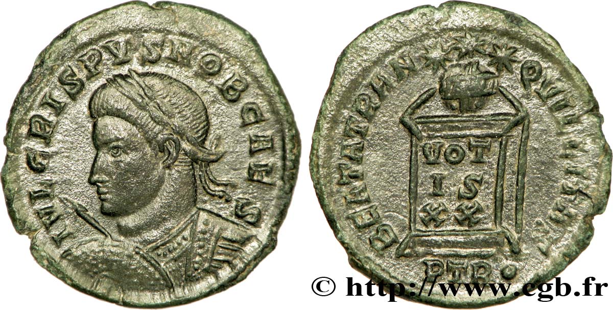 CRISPUS Centenionalis ou nummus SPL