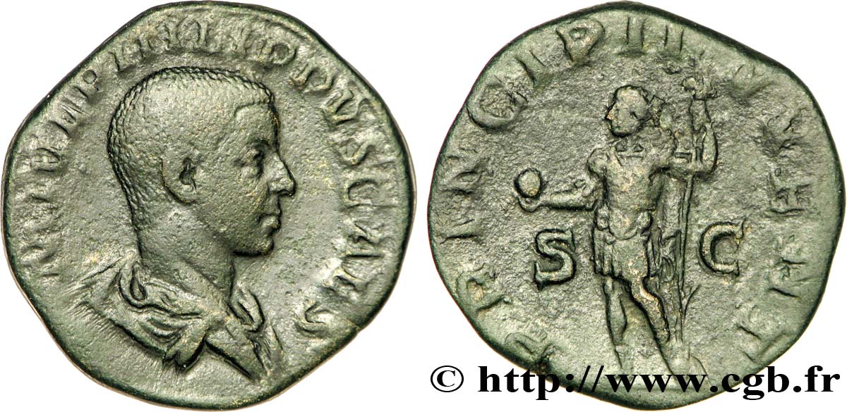 PHILIPPE II Sesterce TB+