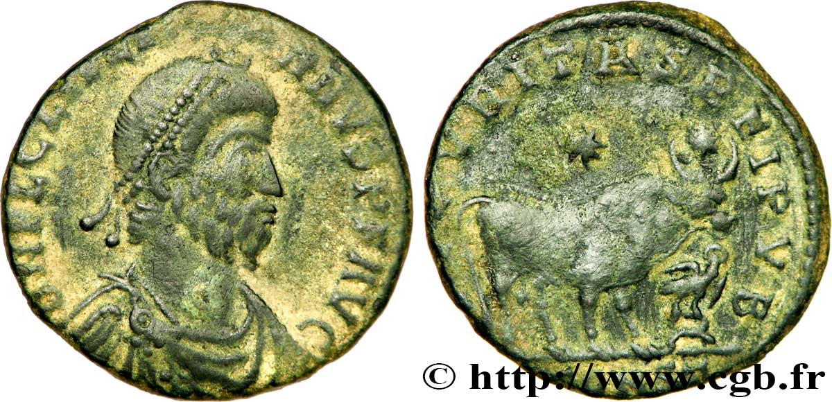 JULIEN II LE PHILOSOPHE Double maiorina, (GB, Æ 1) TTB