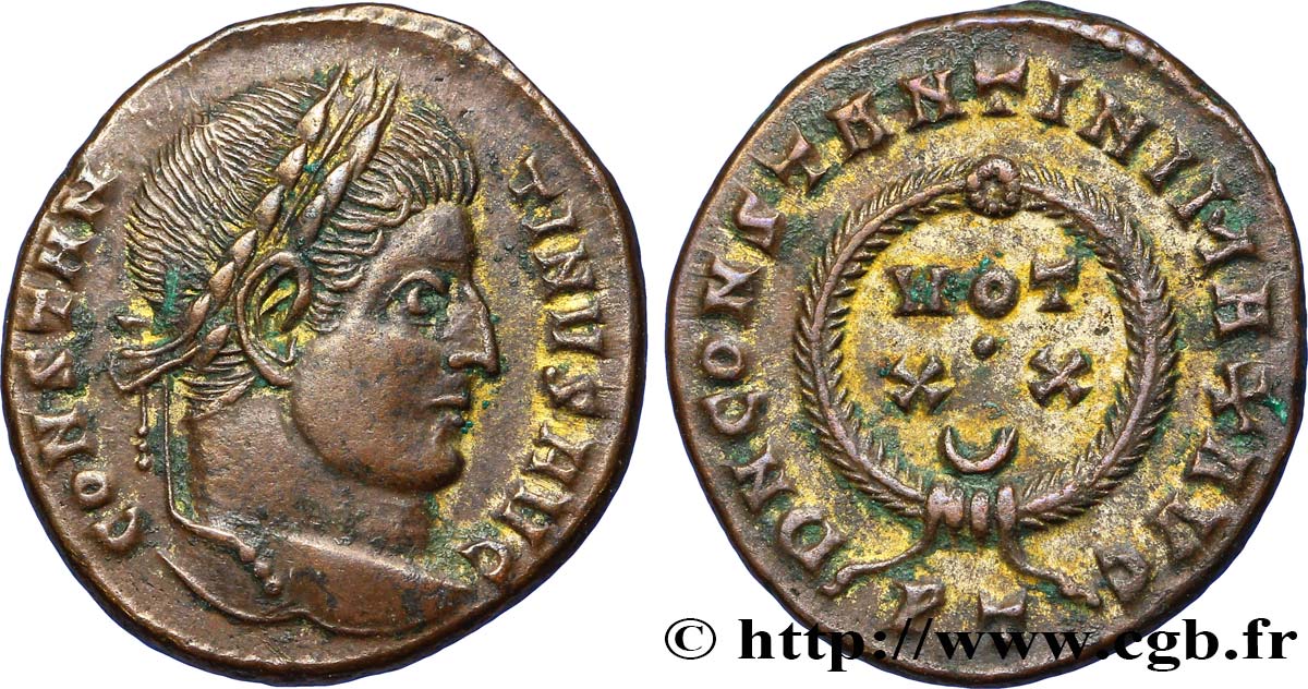 CONSTANTIN Ier LE GRAND Centenionalis ou nummus TTB+