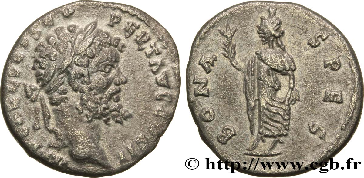 SEPTIME SÉVÈRE Denier TTB