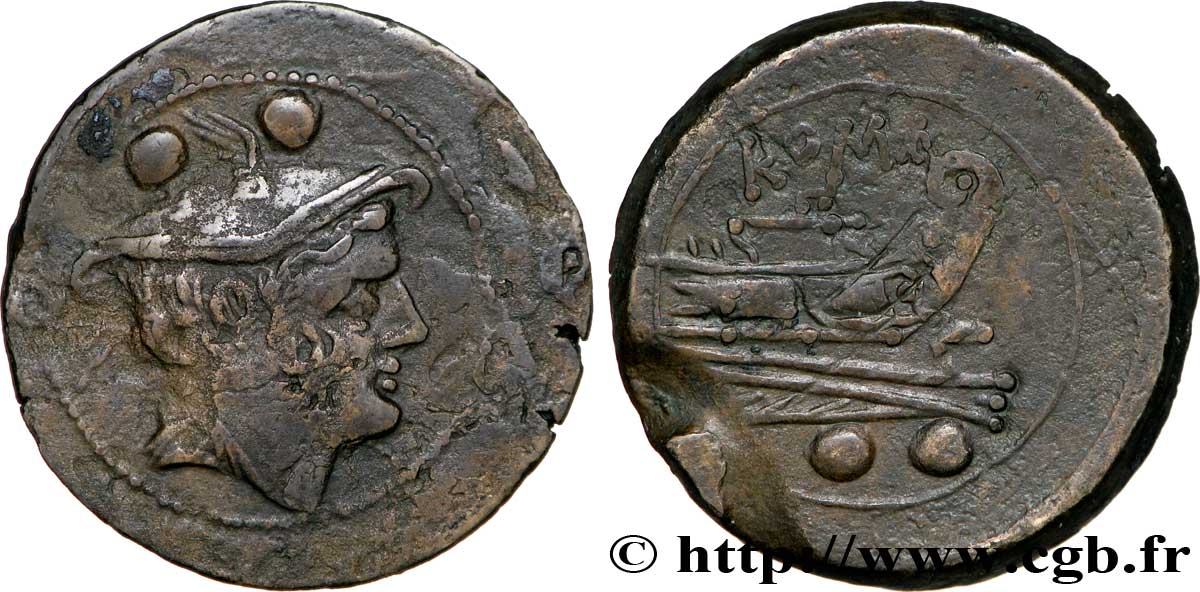 RÉPUBLIQUE ROMAINE - ANONYMES Sextans TTB