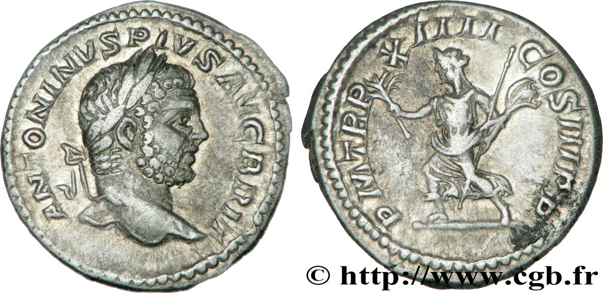 CARACALLA Denier TTB+