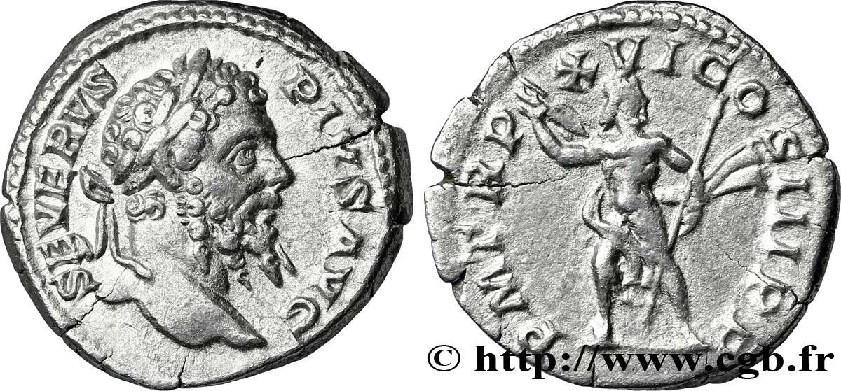 SEPTIME SÉVÈRE Denier TTB+/TTB