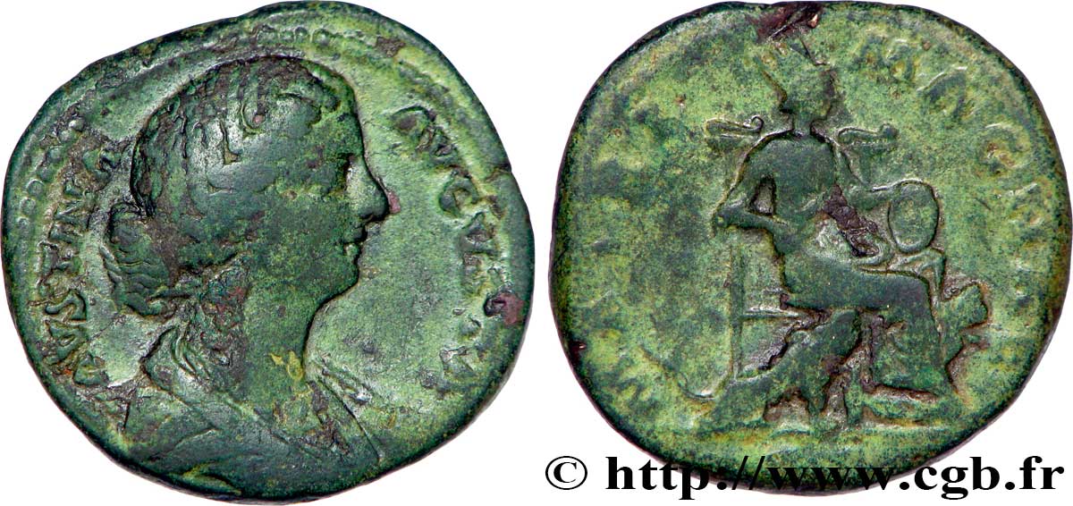 FAUSTINE JEUNE Dupondius TB+