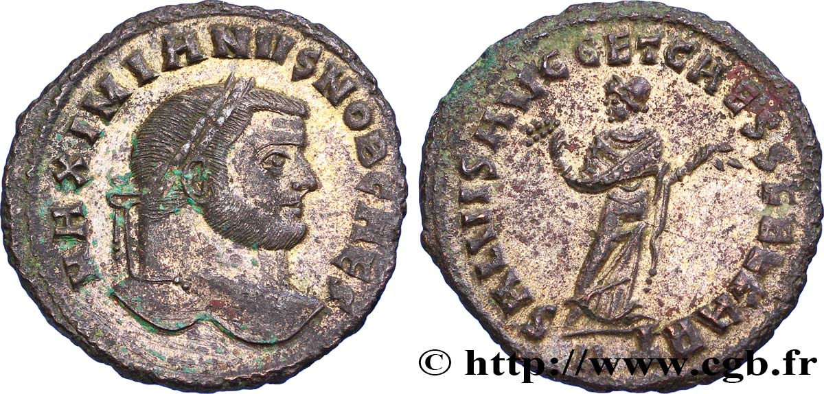 GALERIUS Follis ou nummus AU