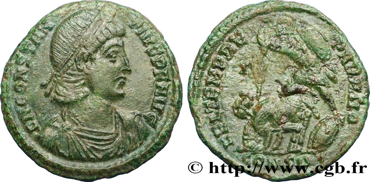 CONSTANTIUS II Maiorina (MB, Æ 2) VZ