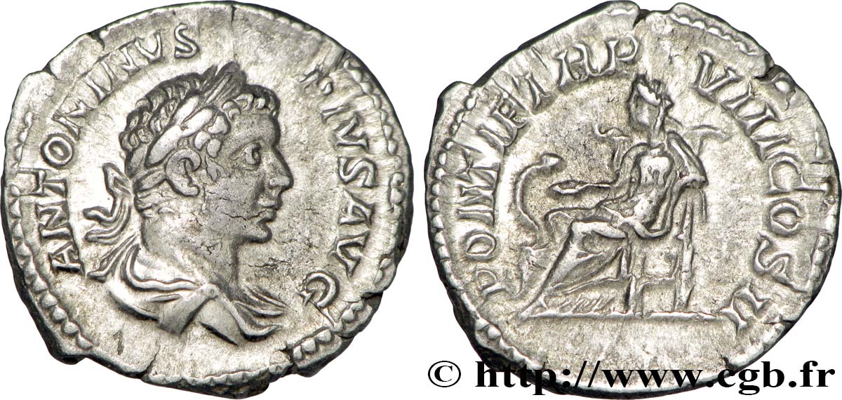 CARACALLA Denier TTB+
