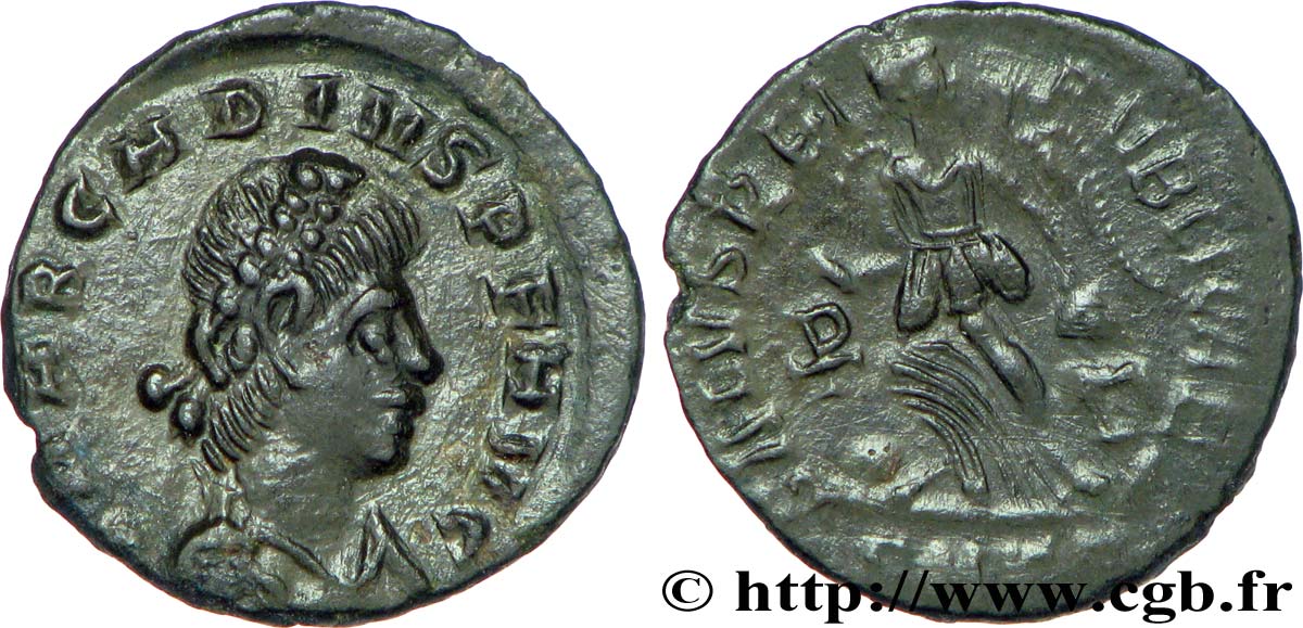 ARCADIUS Nummus, (PBQ, Æ 4) FDC/SUP