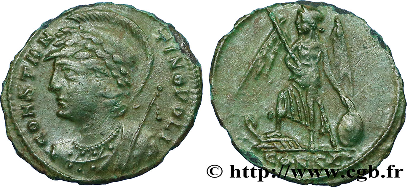 CONSTANTINOPOLIS Centenionalis ou nummus AU