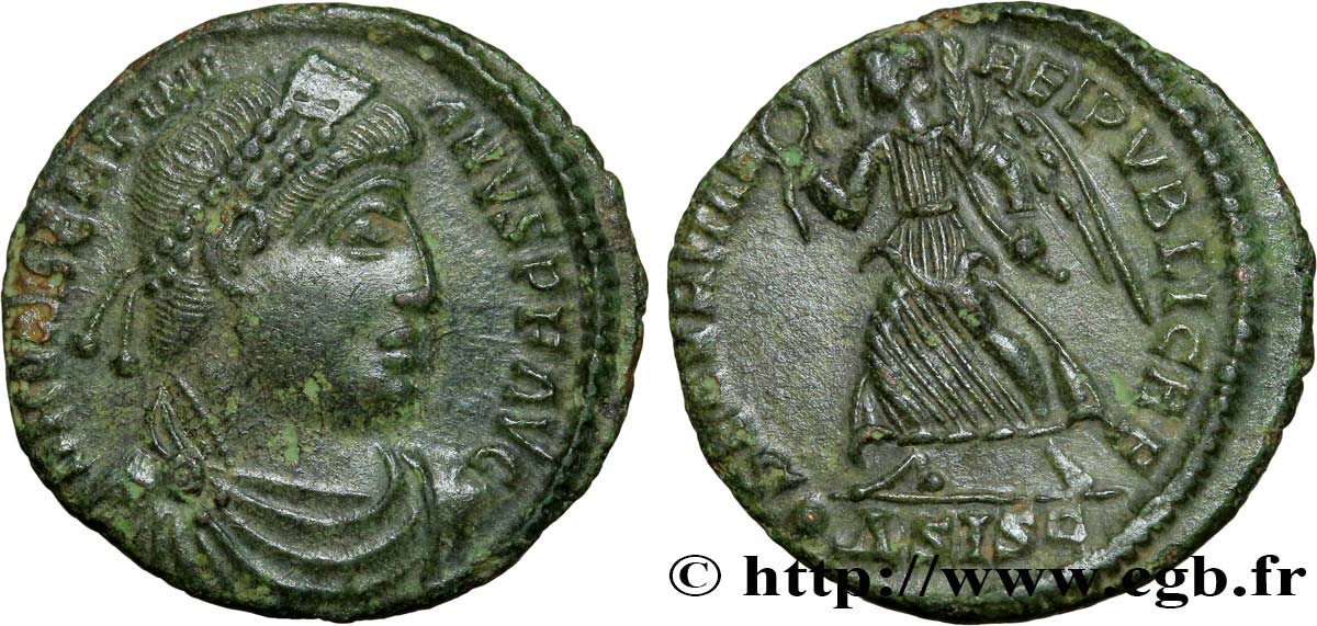 VALENTINIAN I Nummus, (PB, Æ 3) AU