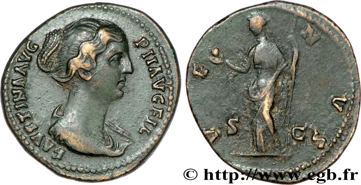 FAUSTINE JEUNE Dupondius TTB+/TTB