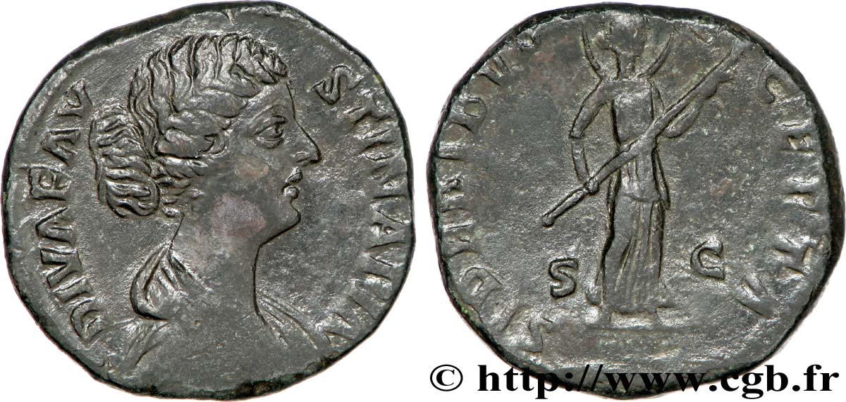 FAUSTINE JEUNE Sesterce TTB