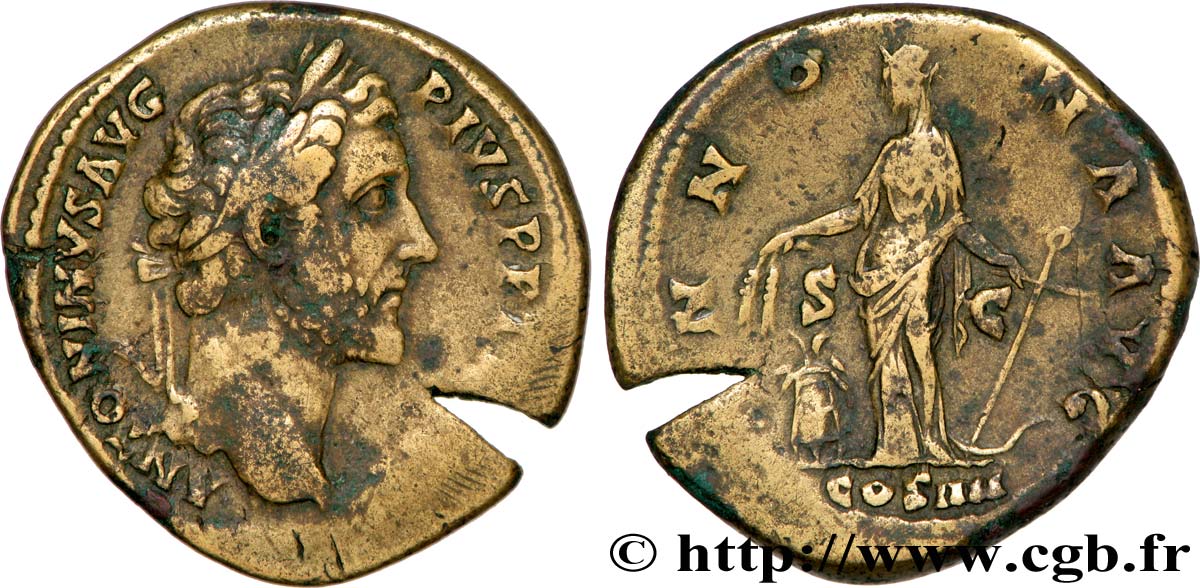 ANTONIN LE PIEUX Sesterce TB+